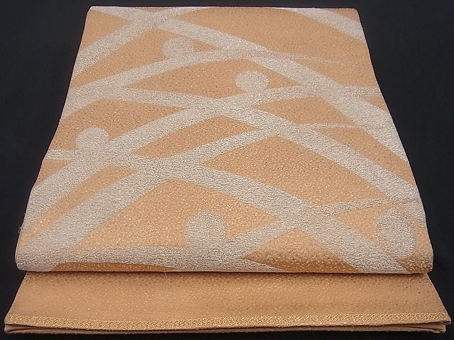 平和屋着物■六通太鼓柄袋帯 露芝吉祥文 銀糸 逸品 n-gh1396