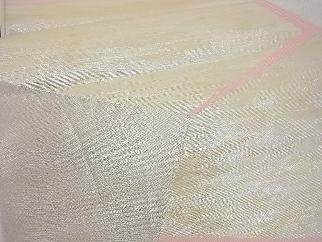 平和屋着物■六通柄袋帯　唐織　切嵌吉祥文　銀糸　逸品　n-gh1722