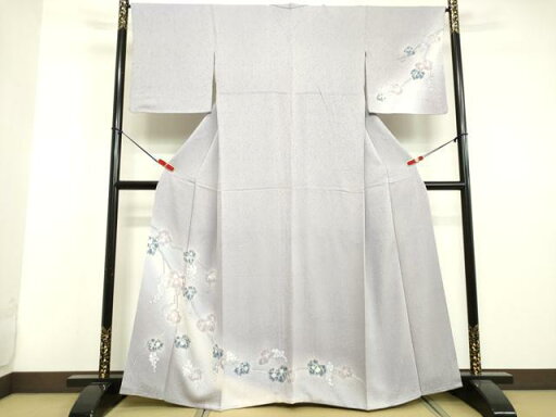 平和屋着物●訪問着 絞り 葡萄蔦の葉文 暈し染め 正絹 逸品 DAAV1131tw 平和屋着物●訪問着 絞り 葡萄蔦の葉文 暈し染め 正絹 逸品 DAAV1131tw