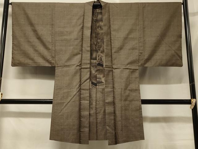 平和屋着物＃男性　本場大島紬　羽織　割り込み絣　正絹　逸品　CABD7696in