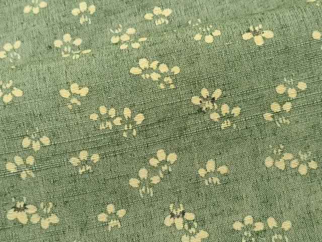 平和屋着物■上質な紬　舞花文　正絹　逸品　CAAZ1314ou