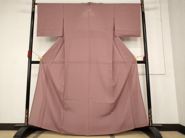 乐天商城 - 平和屋着物＊夏物　色無地　絽　蘇芳香色　正絹　逸品　未使用　AABB8608st