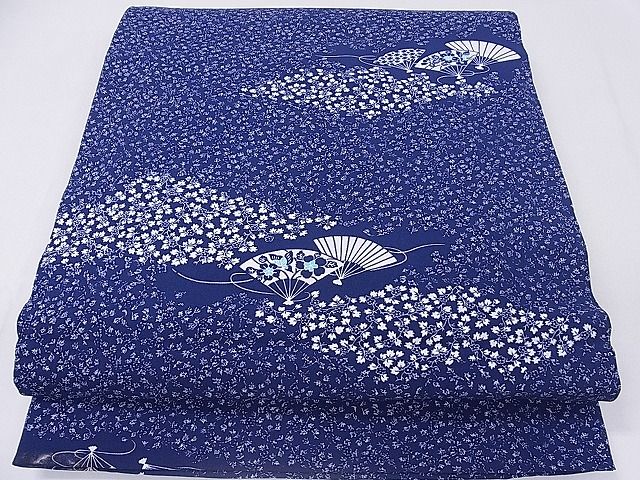 乐天商城 - 平和屋着物■創作　全通柄袋帯　扇面花文　fe5857