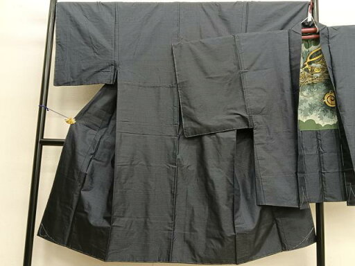 平和屋着物■男性 本場大島紬 アンサンブル 亀甲文様 羽裏:龍 正絹 逸品 未使用 BAAS3187pk 平和屋着物■男性 本場大島紬 アンサンブル 亀甲文様 羽裏:龍 正絹 逸品 未使用 BAAS3187pk