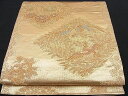 平和屋着物■六通柄袋帯 向かい鳳凰花菱文 金糸 逸品 n-je2401