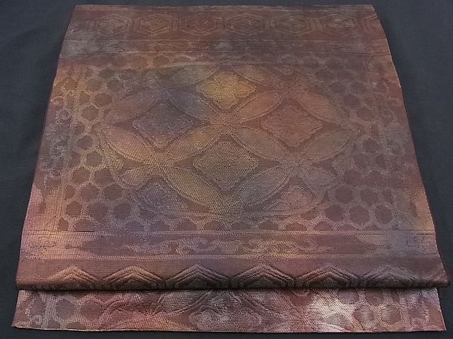 平和屋着物■西陣　六通柄袋帯　横段吉祥文　金糸　逸品　n-je2418