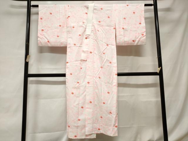 平和屋着物■長襦袢　無双仕立て　舞楓文　暈し染め　洗える着物　CABC6056ev