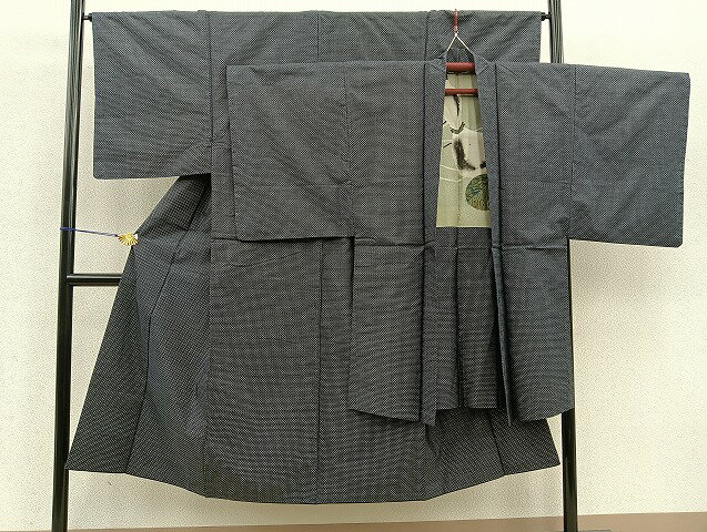 平和屋着物■男性 本場大島紬 アンサンブル 絣文様 正絹 逸品 BAAR0361jr
