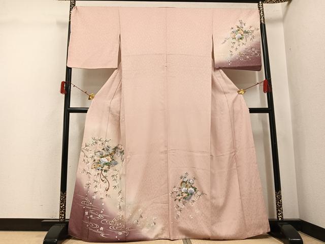 Rakuten - 平和屋着物●訪問着　花鼓文　暈し染め　金銀彩　さが美扱い　正絹　逸品　AABJ3965ph