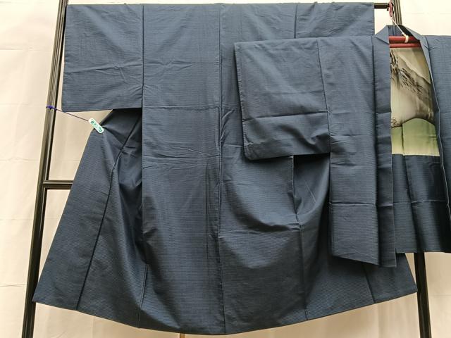 平和屋着物■男性 本場大島紬 アンサンブル 100亀甲 正絹 逸品 BAAR9369xa
