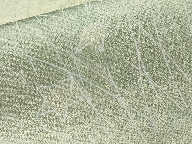 平和屋着物■上質な小紋　流線草花文　暈し染め　正絹　逸品　CAAY1281ev