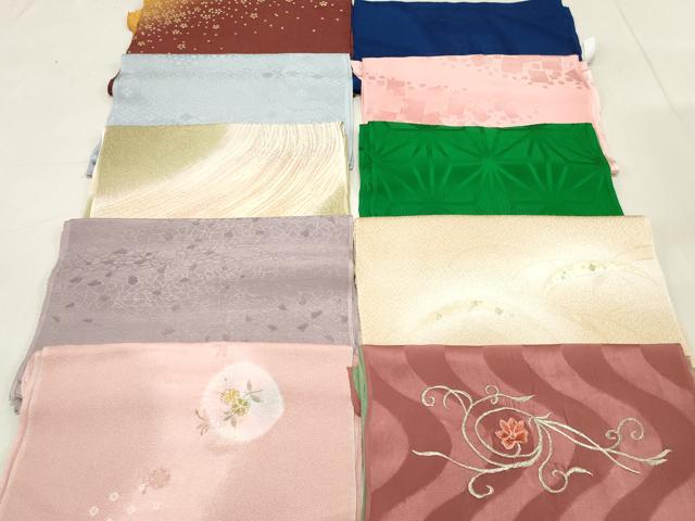 平和屋着物★和装小物 上質な帯揚げ10枚セット 逸品 DAAK7943xg