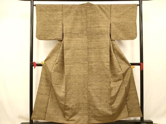 平和屋着物■上質な紬　霞文　正絹　逸品　AABB7815fw