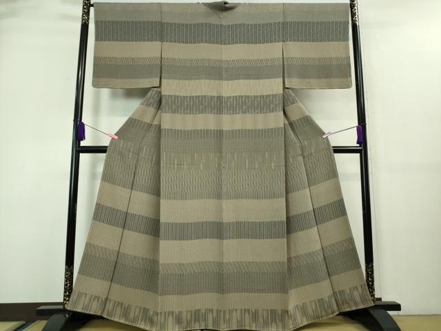 平和屋着物■極上　江戸小紋　寄せ小紋柄　横段文　逸品　未使用　DZAA7617kh5