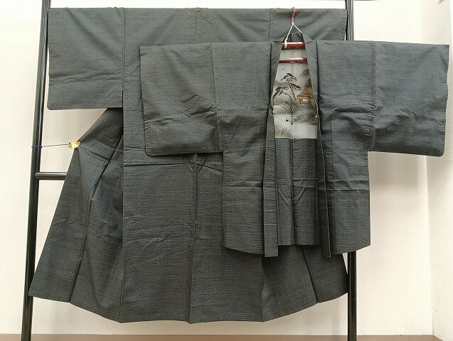 平和屋着物■男性 本場大島紬 アンサンブル 100亀甲 正絹 逸品 BAAR0411jr
