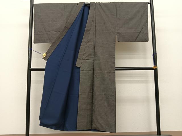 平和屋着物●男性　本場大島紬　アンサンブル　100亀甲　総詰め　正絹　逸品　BAAT0943yc