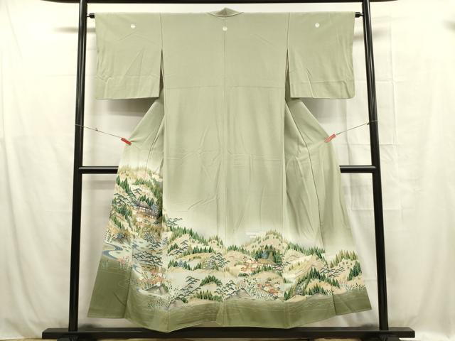 Rakuten - 平和屋着物■豪華色留袖 風景文 金彩 正絹 逸品 DABC7916ya