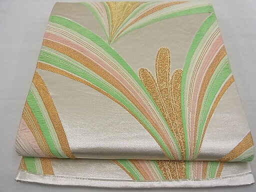 平和屋着物■六通柄袋帯 唐織 松葉 金銀糸 逸品 n-fw2851 平和屋着物■六通柄袋帯 唐織 松葉 金銀糸 逸品 n-fw2851