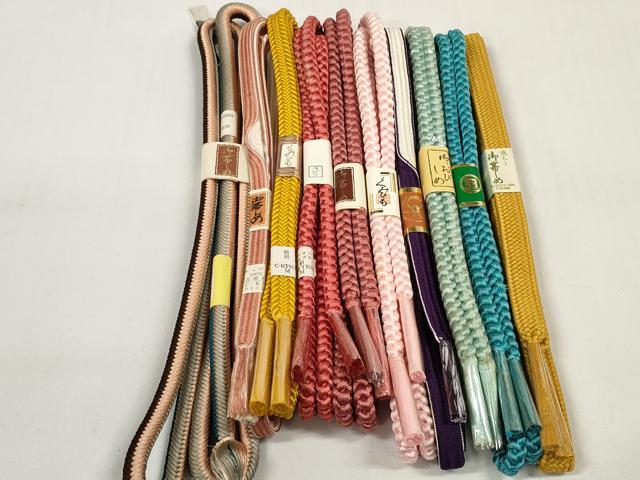 Other - 平和屋着物●和装小物　帯締め10本セット　組紐　奈良組　素材色々　未使用　DABC1225zzz