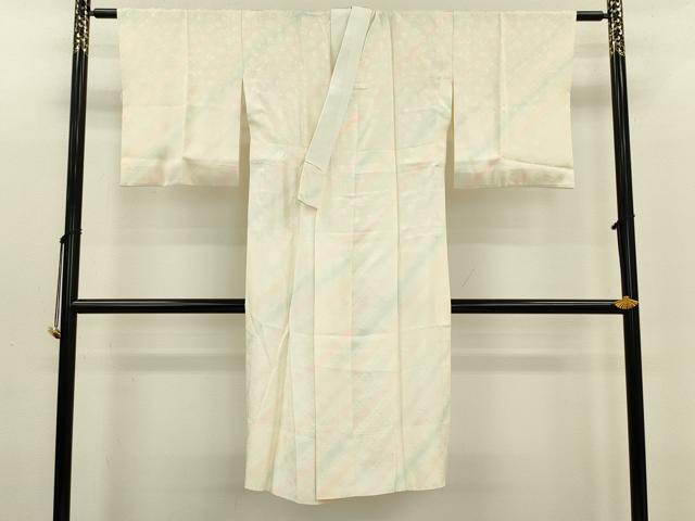 平和屋着物■長襦袢　無双仕立て　霞鞠文　暈し染め　正絹　逸品　DABC7935ya