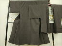 平和屋着物■男性 紬 アンサンブル 黒橡色 正絹 逸品 DAAK7310yyy