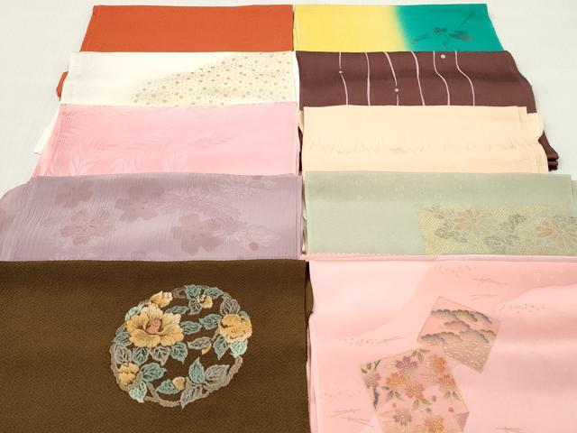 平和屋着物★和装小物 帯揚げ10枚セット 正絹 逸品 DABJ2313xg