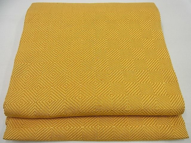 平和屋本店■極上 伊兵衛織 工芸手織 八寸名古屋帯 入子菱 逸品3s4641