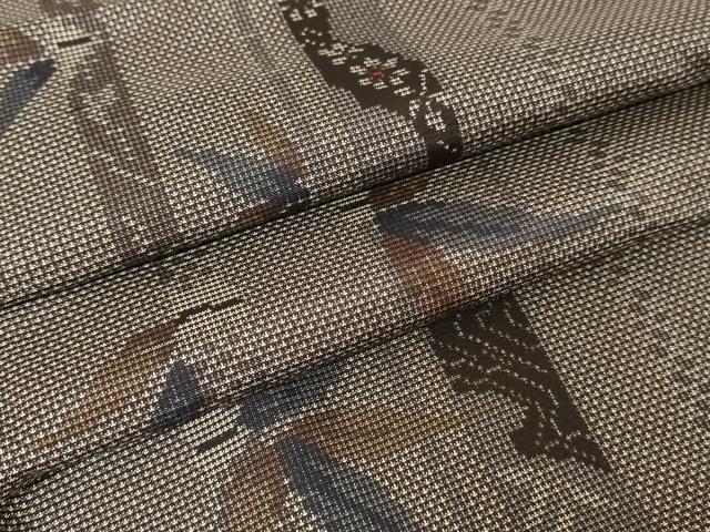 平和屋着物●本場大島紬 カタス7マルキ 笹竹間道 正絹 逸品 AAAW5255br