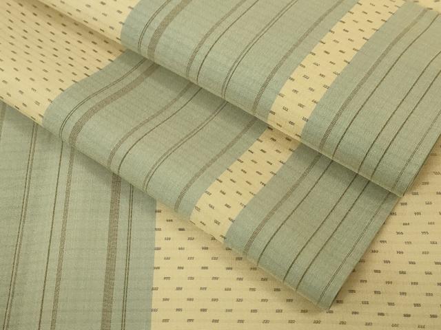 平和屋本店＊極上 夏物 東郷織物謹製 本場大島紬 夏大島紬 間道 三越扱い 逸品 DZAA4982kh6