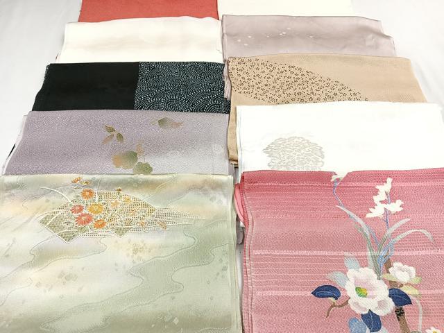 平和屋着物★和装小物　上質な帯揚げ　10枚セット　逸品　CAAN0924xi