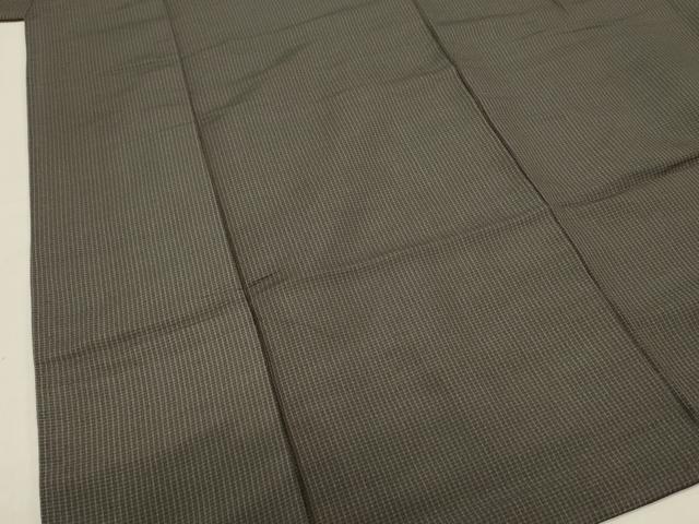 平和屋着物■男性　紬　格子　正絹　逸品　DABC7960ya