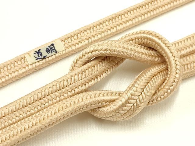 平和屋着物●極上　有職組紐道明　帯締め　冠組　ときがら茶色　宮内庁御用　国立博物館御用　東京芸術..