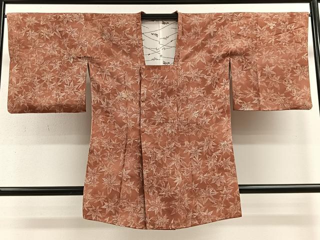 平和屋着物■道行コート 舞楓文 暈し染め 正絹 逸品 CABA3284ua