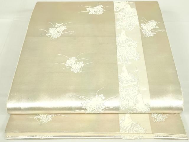 ■■■　サイズ　■■■ 長さ 432cm 幅 31cm程 ■■■　商品詳細　■■■ 【正絹】 詳細に関しましては、画像をご確認ください。 大変上質な逸品になります。 お安く出品致しますので、是非この機会にいかがでしょうか？ ■■■　注意事項　■■■ ■モニター発色の具合により色合いが異なる場合がございます。 ■寸法は多少の誤差が生じる場合がございますのでご了承ください。 ■縫込みの長さが左右非対称
