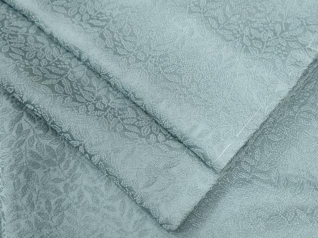 平和屋着物●上質な色無地　南天地紋　秘色色　正絹　逸品　未使用　CABC6554yc