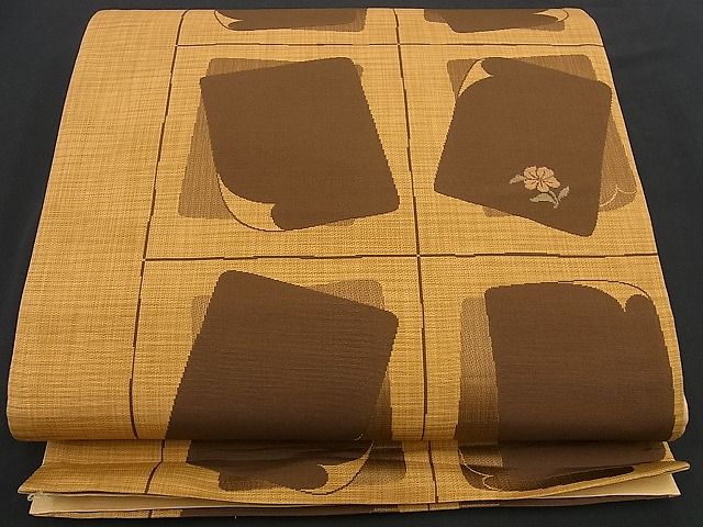 平和屋着物■六通柄袋帯　翔織　吉祥花文　逸品　n-yc1774