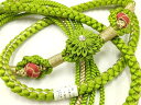 平和屋着物●和装小物 振袖用帯締め 装飾 つまみ細工 ラインストーン あわじ玉 金糸 逸品 未使用 AAAW3390ay