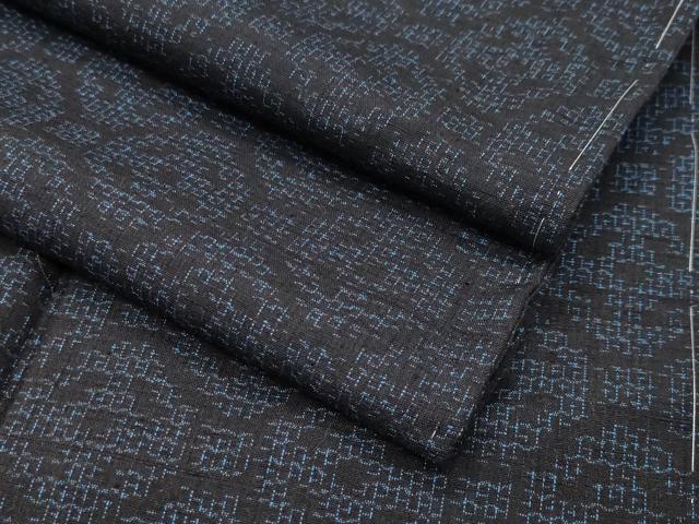 平和屋着物●結城紬　80亀甲　蜀江文　正絹　逸品　未使用　CABC8112gh