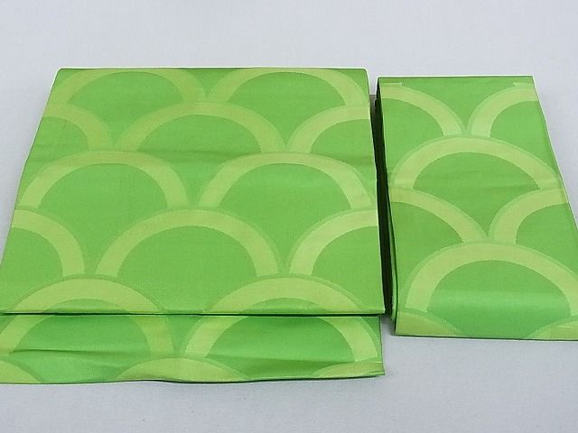 平和屋着物■つけ帯　青海波　正絹　逸品　AAAD1163Aog