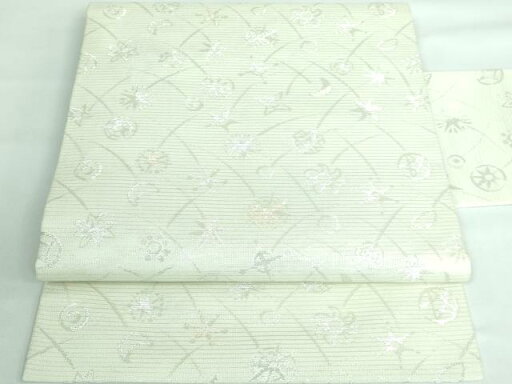 平和屋本店■極上 夏物 西陣 川島織物 九寸名古屋帯 星 三日月 金銀糸 蒸栗色地 逸品 DZAA5860kh5 平和屋本店■極上 夏物 西陣 川島織物 九寸名古屋帯 星 三日月 金銀糸 蒸栗色地 逸品 DZAA5860kh5
