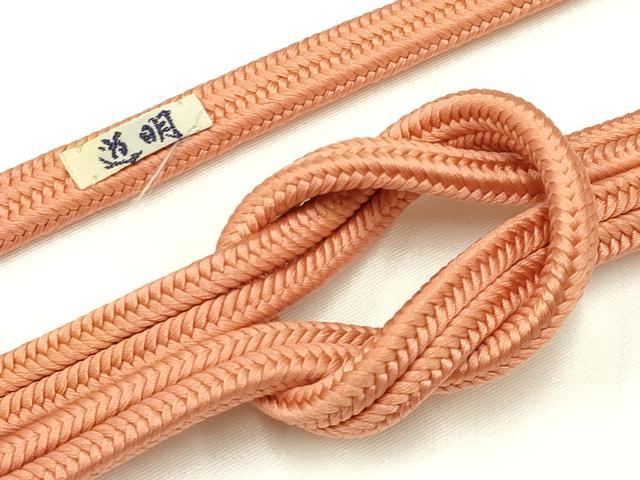 平和屋着物●極上　有職組紐道明　帯締め　冠組　深支子色　宮内庁御用　国立博物館御用　東京芸術大学..