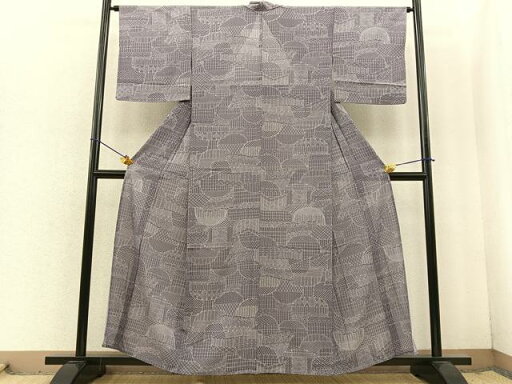 平和屋着物*夏物 小紋 絽 籬尽くし 正絹 逸品 BAAS8494fw 平和屋着物*夏物 小紋 絽 籬尽くし 正絹 逸品 BAAS8494fw