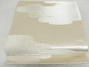 平和屋着物■全通柄袋帯 雲取り文 銀糸 正絹 逸品 A-gk018