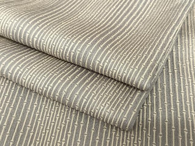 平和屋着物●上質な小紋　竹縞　胴抜き仕立て　正絹　逸品　AAAY0209zg