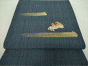 平和屋着物●中国三大刺繍 相良刺繍 太鼓柄袋帯 紬地 スリーシーズン帯 春 夏 秋 蟹 金彩 正絹 逸品 DAAU5413ps