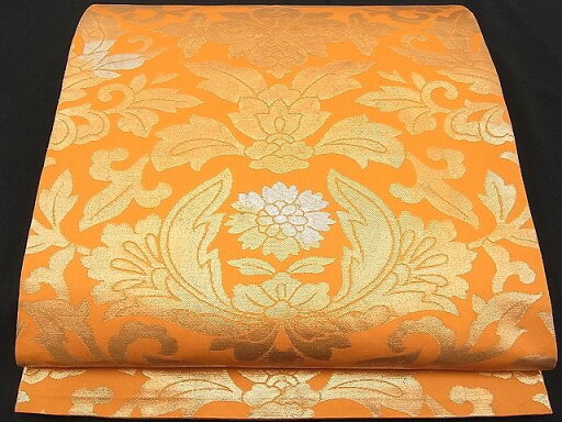 平和屋着物■六通柄袋帯 吉祥花文 金銀糸 逸品 n-je1576 平和屋着物■六通柄袋帯 吉祥花文 金銀糸 逸品 n-je1576