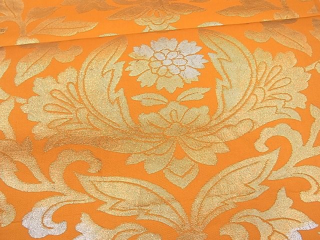 平和屋着物■六通柄袋帯　吉祥花文　金銀糸　逸品　n-je1576