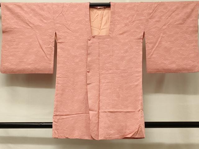 Kimono - 平和屋着物＃道行コート　吉祥扇面地紋　薄紅色　正絹　逸品　CABD7635in