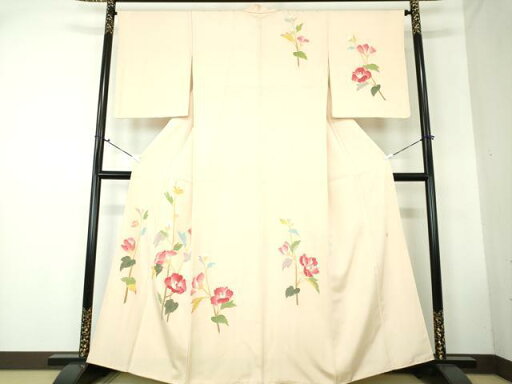 平和屋着物●本加賀友禅作家 成竹登茂男 訪問着 枝花文 正絹 逸品 DAAS3275ps 平和屋着物●本加賀友禅作家 成竹登茂男 訪問着 枝花文 正絹 逸品 DAAS3275ps