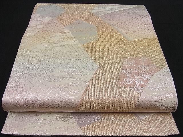 Other - 平和屋着物■六通柄袋帯　道長飛鶴文　金糸　逸品　n-sa1841